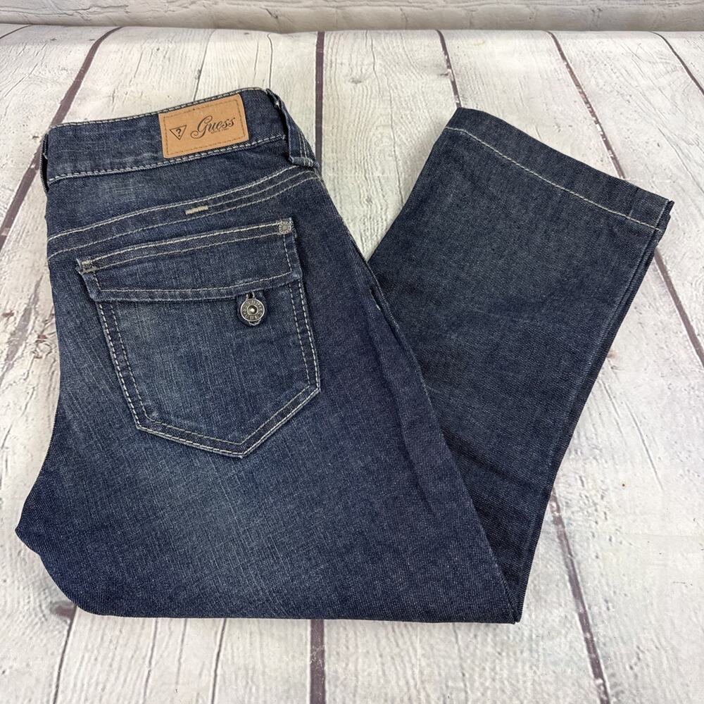 Guess Low Rise Blue Jeans Capris Women's Size 27